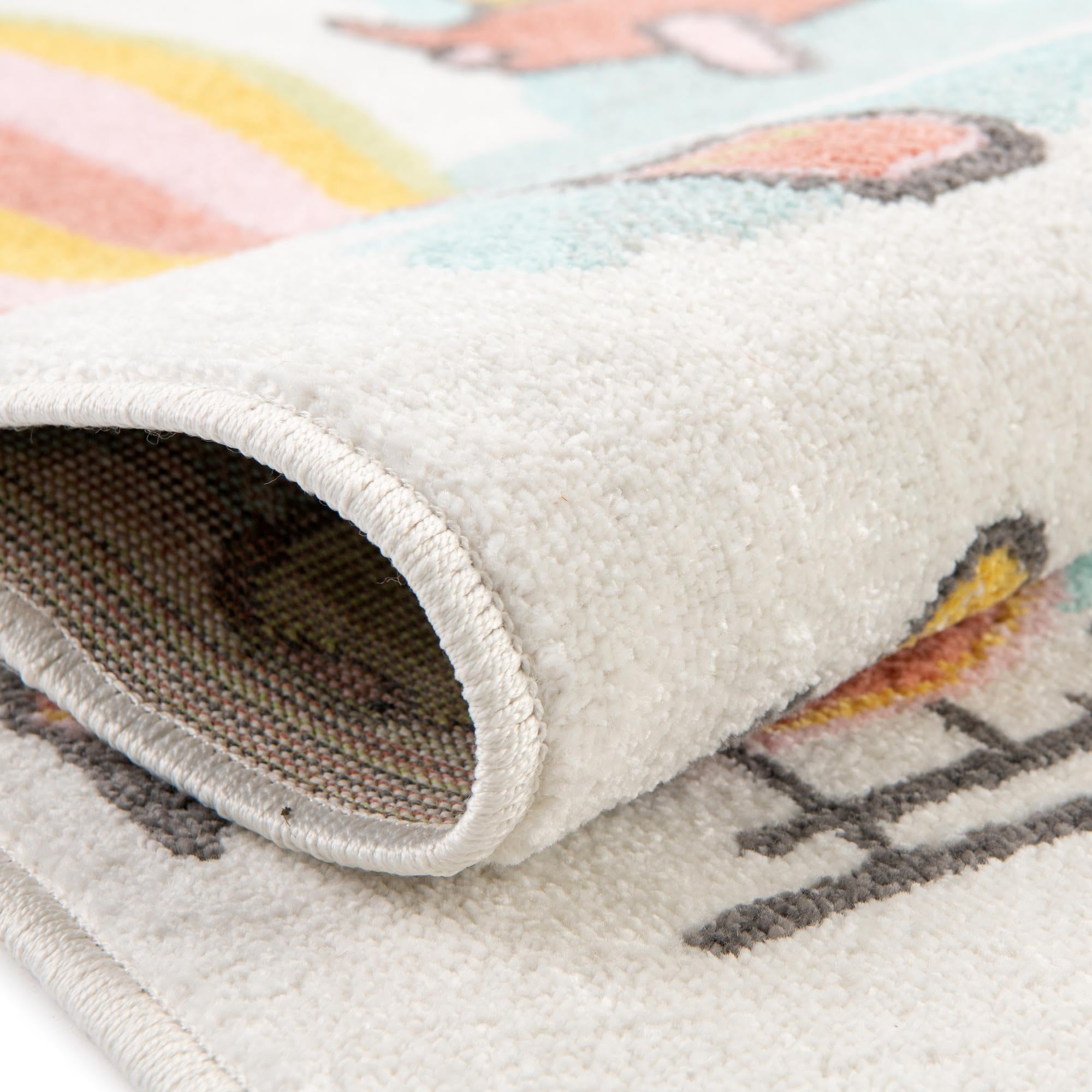 Rugs.com Whimsy Kids Collection Rug – 2x3 Multi Medium-Pile Rug Perfect for Entryways, Kitchens, Breakfast Nooks, Accent Pieces - Image 8