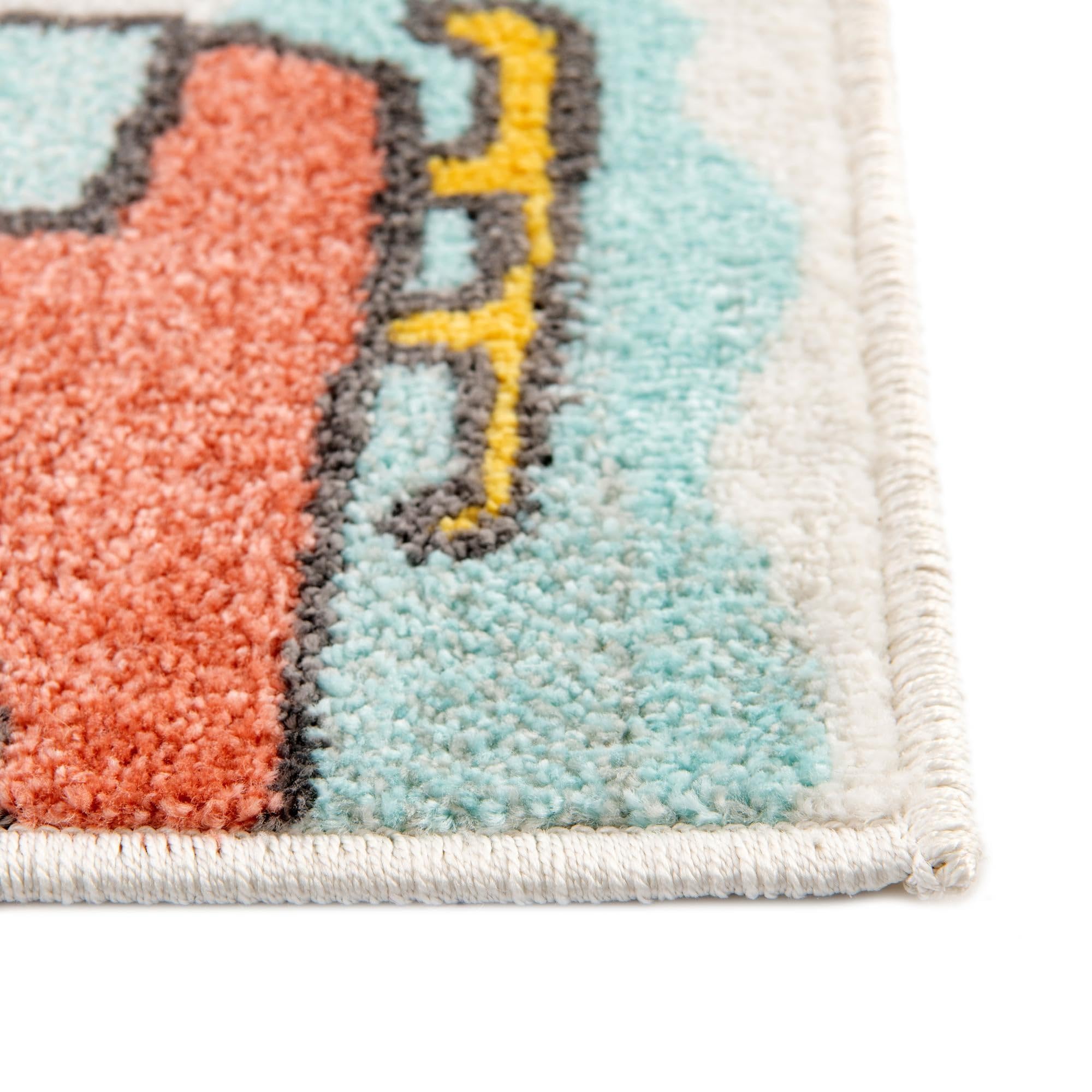 Rugs.com Whimsy Kids Collection Rug – 2x3 Multi Medium-Pile Rug Perfect for Entryways, Kitchens, Breakfast Nooks, Accent Pieces - Image 9
