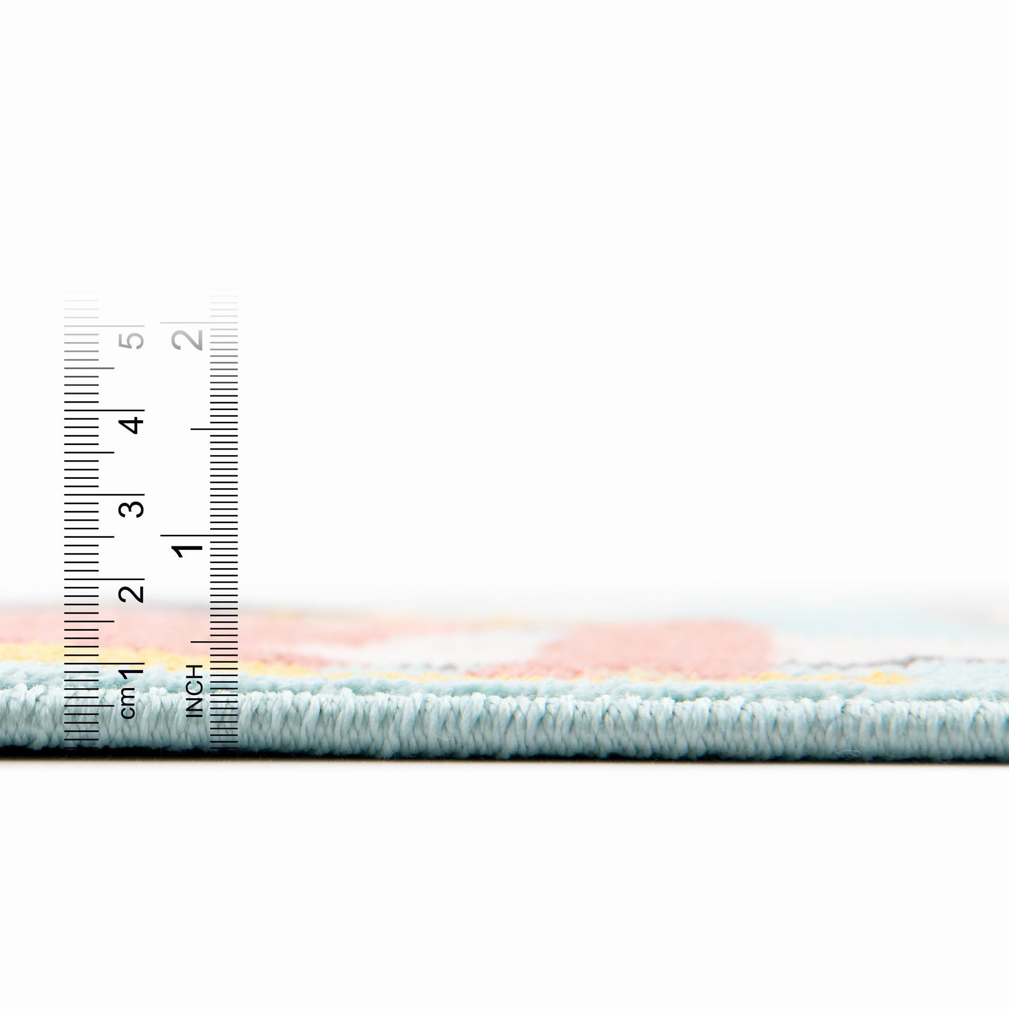 Rugs.com Whimsy Kids Collection Rug – 2x3 Teal Medium-Pile Rug Perfect for Entryways, Kitchens, Breakfast Nooks, Accent Pieces - Image 7