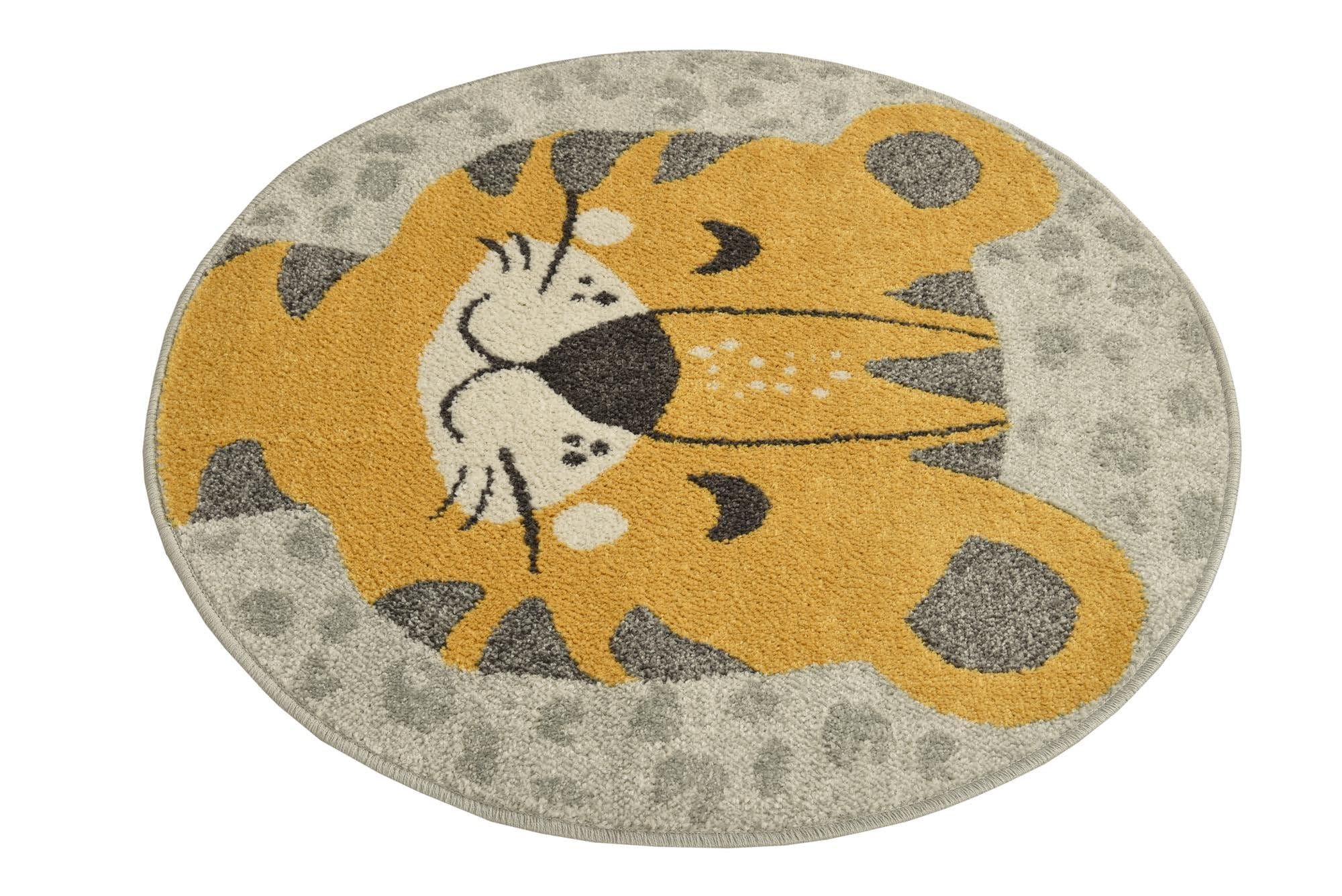 Rugs.com Whimsy Kids Collection Rug – 3 Ft Round Gray Medium-Pile Rug Perfect for Kitchens, Dining Rooms - Image 5