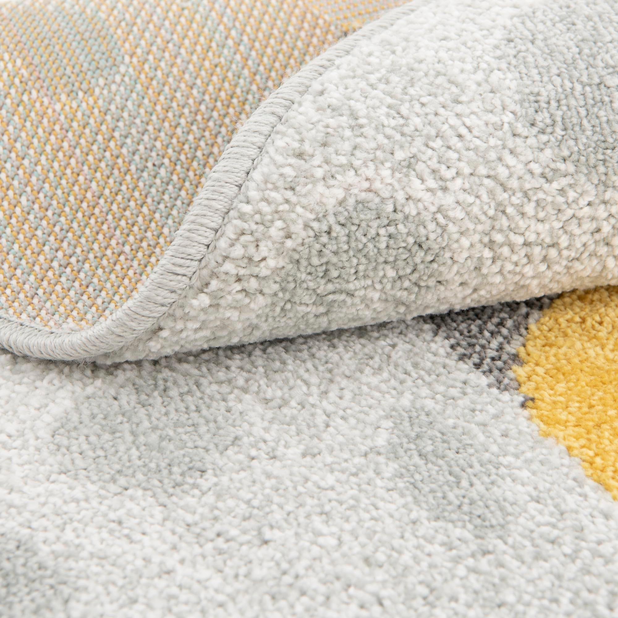 Rugs.com Whimsy Kids Collection Rug – 3 Ft Round Gray Medium-Pile Rug Perfect for Kitchens, Dining Rooms - Image 8