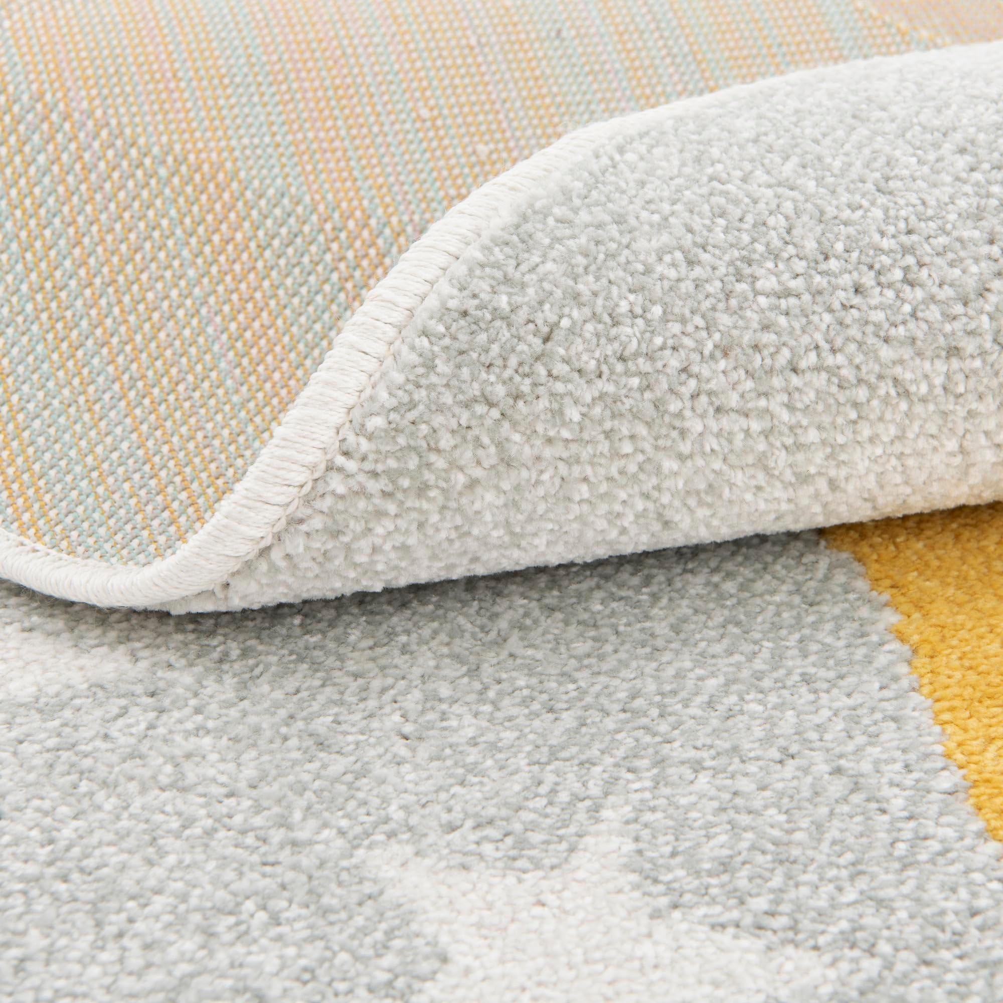 Rugs.com Whimsy Kids Collection Rug – 3 Ft Round Gray Medium-Pile Rug Perfect for Kitchens, Dining Rooms - Image 8