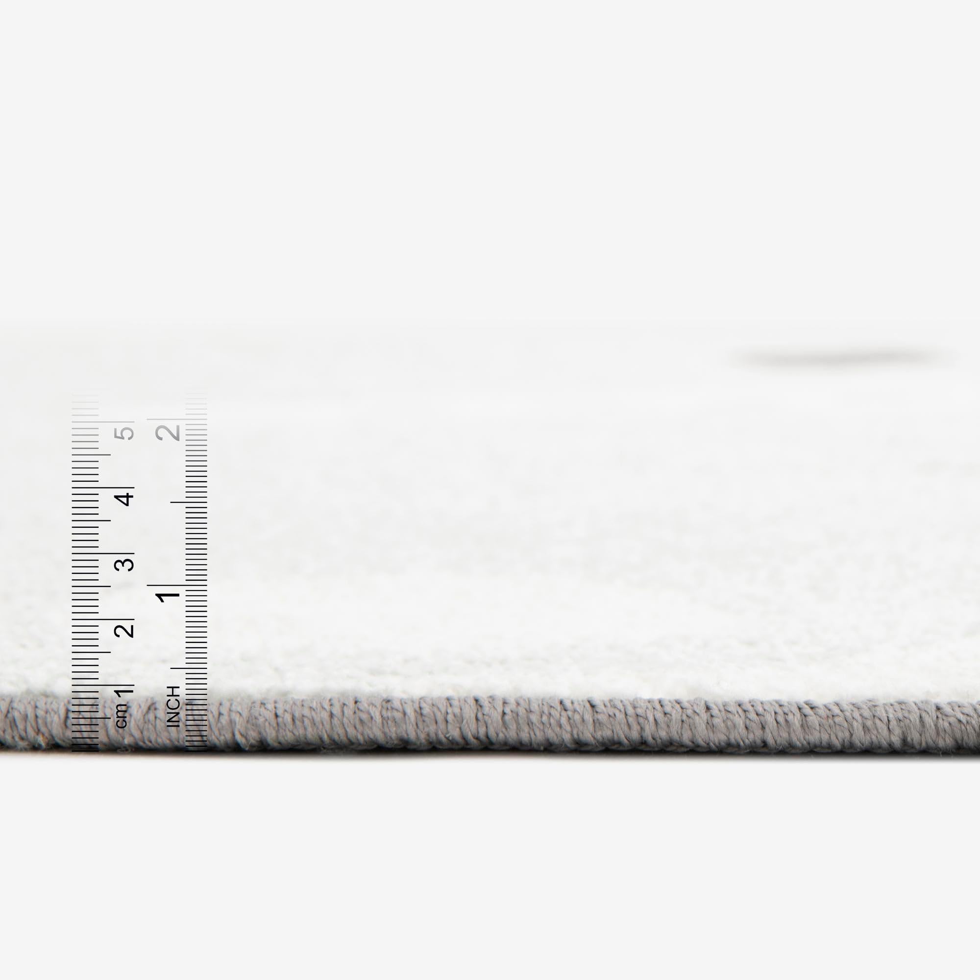 Rugs.com Whimsy Kids Collection Rug – 3 Ft Round Gray Medium-Pile Rug Perfect for Kitchens, Dining Rooms - Image 7