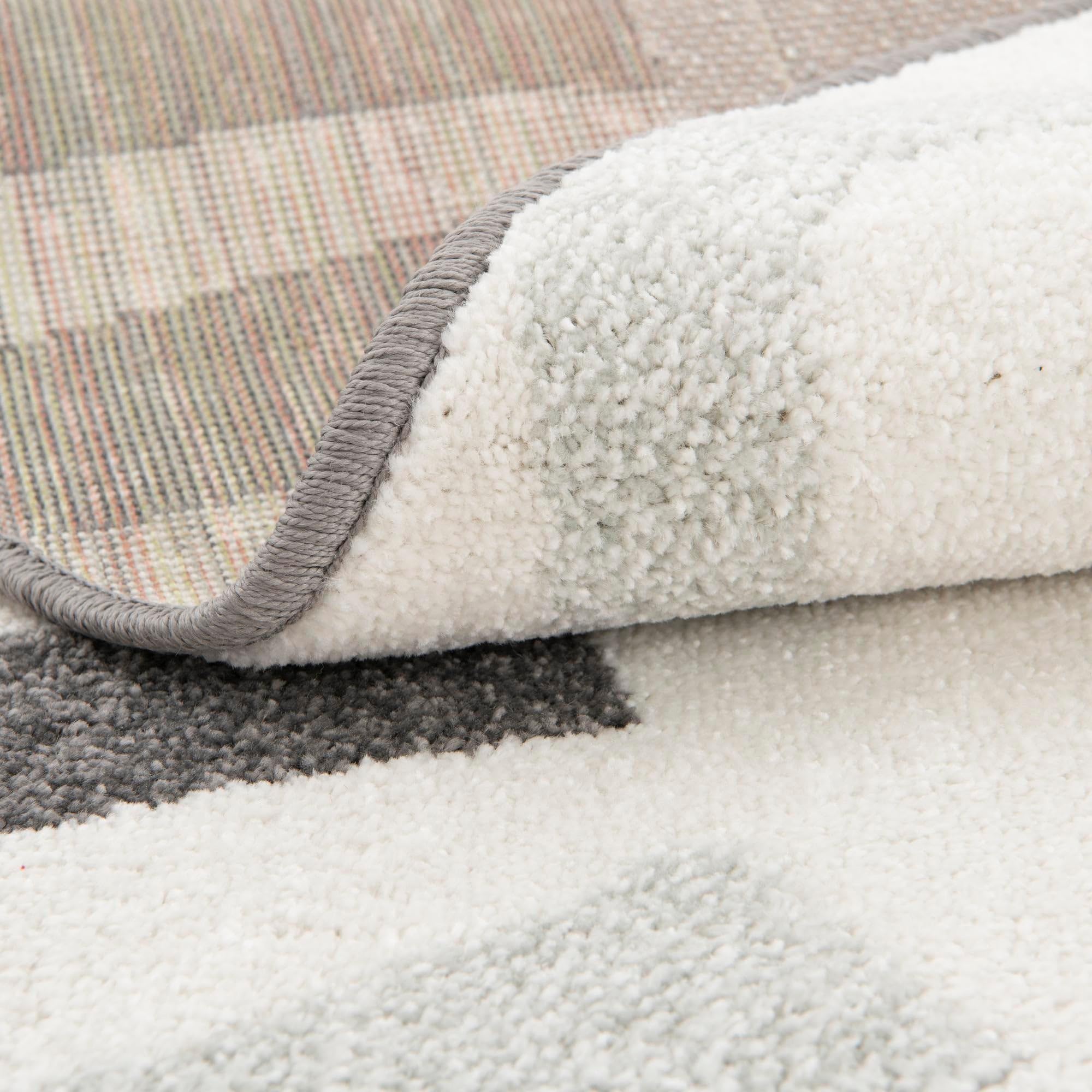 Rugs.com Whimsy Kids Collection Rug – 3 Ft Round Gray Medium-Pile Rug Perfect for Kitchens, Dining Rooms - Image 8