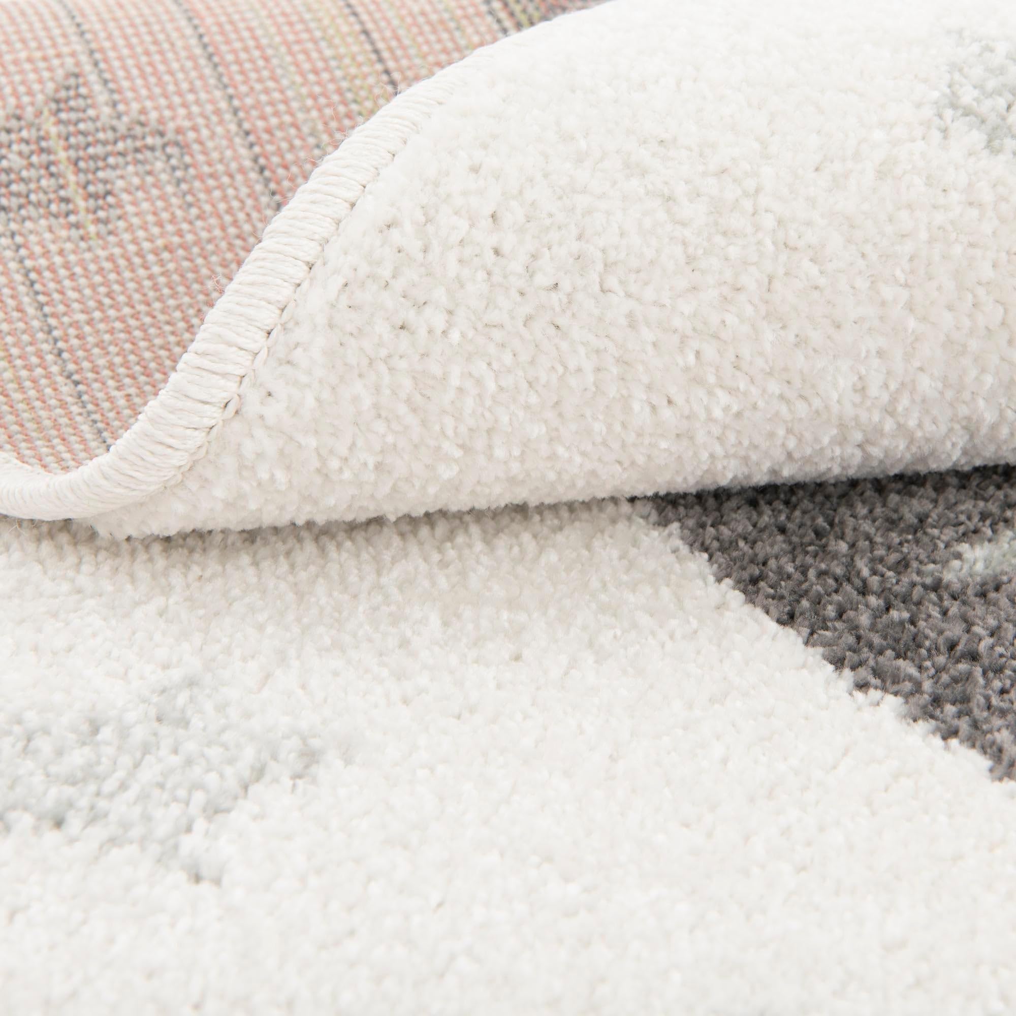 Rugs.com Whimsy Kids Collection Rug – 3 Ft Round Ivory Medium-Pile Rug Perfect for Kitchens, Dining Rooms - Image 8