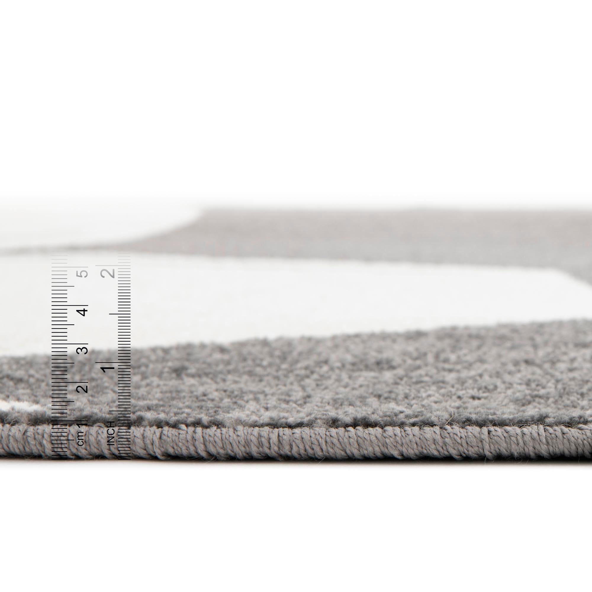 Rugs.com Whimsy Kids Collection Rug – 5 Ft Round Black and White Medium-Pile Rug Perfect for Kitchens, Dining Rooms - Image 5