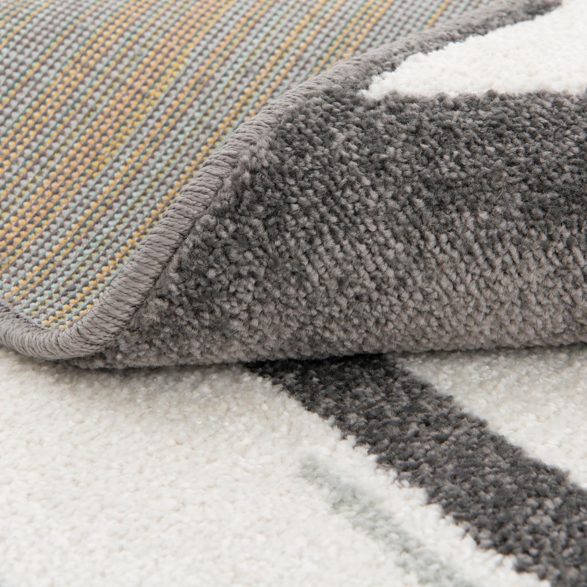 Rugs.com Whimsy Kids Collection Rug – 5 Ft Round Black and White Medium-Pile Rug Perfect for Kitchens, Dining Rooms - Image 6